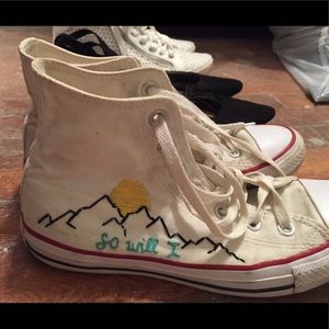 Embroidered converse